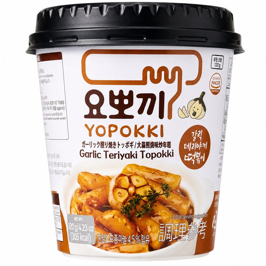 Yopokki Instant Garlic Teriyaki Topokki 120g