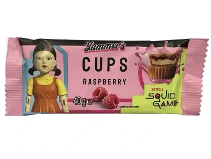 Yummers Squid Game Milk Chocolate Raspberry Cups 40g