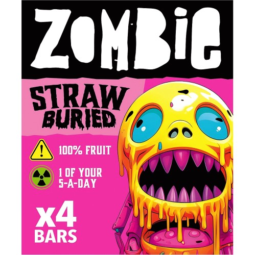Zombie Fruit Leatherz 4 bars Straw Buried (4x25g) 100g